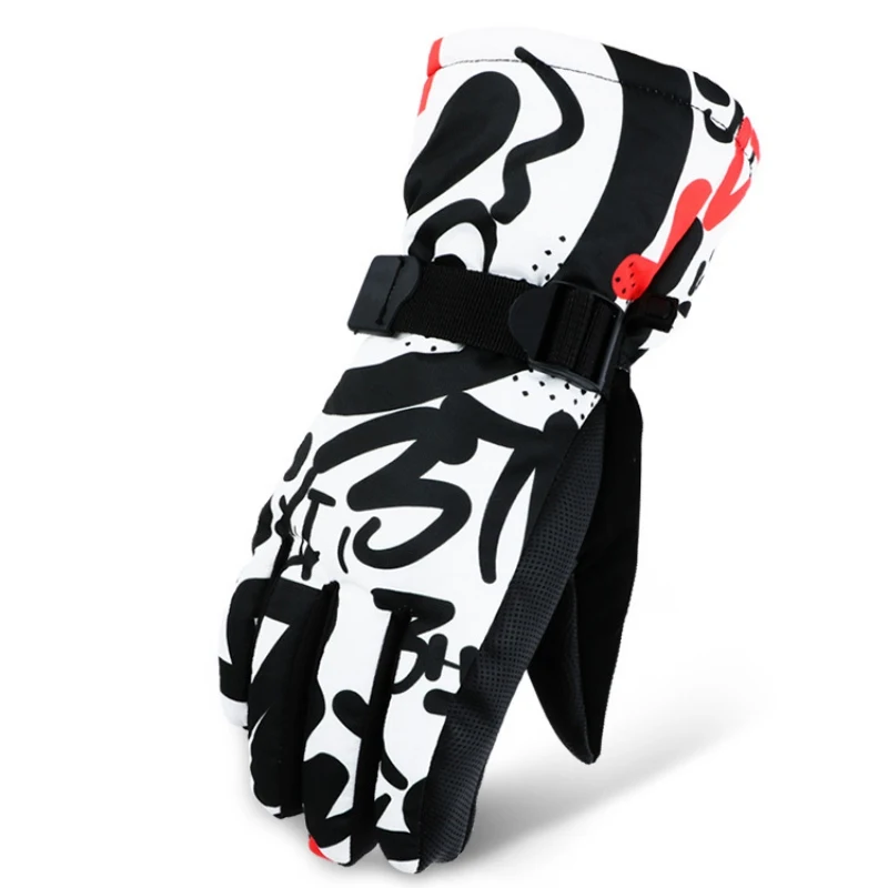 Перчатки противоскользящие для верховой езды износостойкие перчатки для велоспорта перчатки для горных лыж Снегоход ветрозащитные флисовые зимние мотоциклетные перчатки унисекс