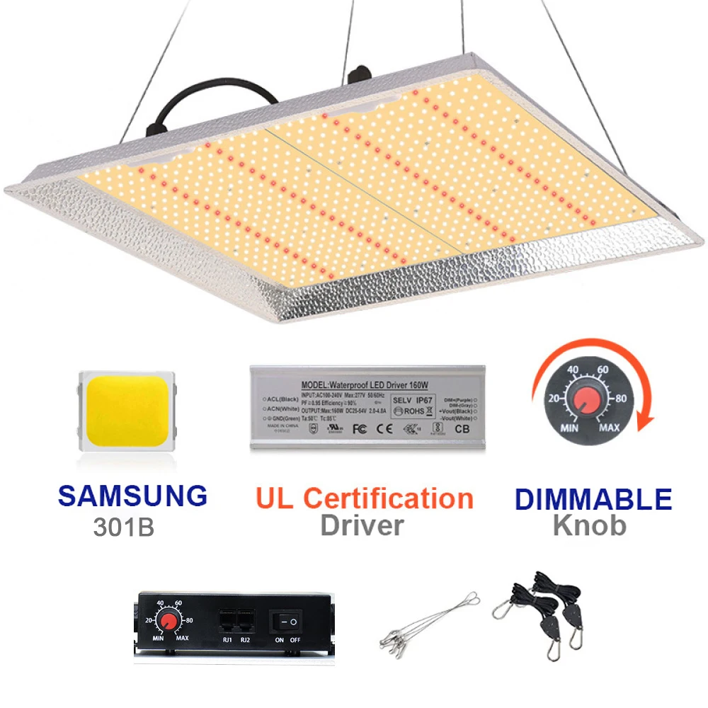 

Sunlike Full Spectrum Quantum Board LED Plant Grow Light Growth Dimmable Samsung LM301B Phyto Growing Lamp Hydroponic Gardening