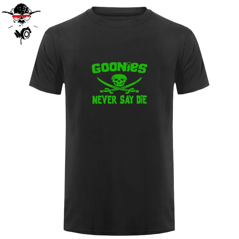 Мужская футболка с круглым вырезом GOONIES NEVER SAY хлопковая Повседневная в стиле