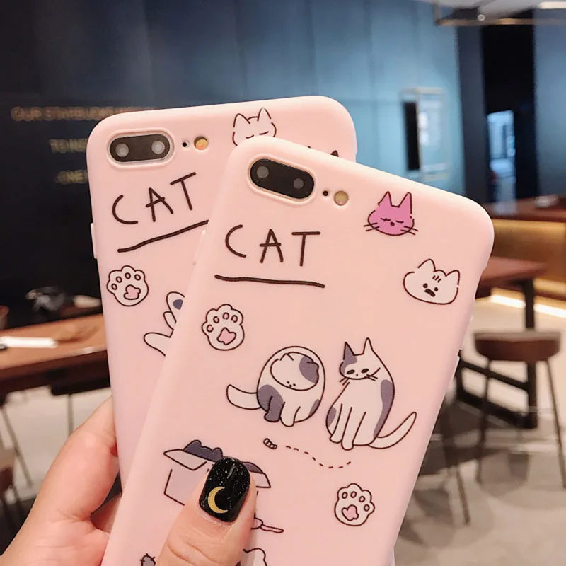 Забавный Кот розовый чехол для OPPO a3 a33 a37 a5 a57 a59 a7 a73 a77 a79 a7x/f9 Realme милый с Китти