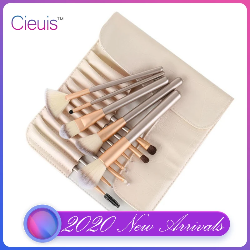 Набор кистей для макияжа пудры основы теней глаз бровей ресниц средства ухода за