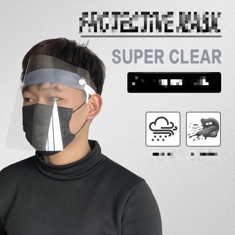 

Face Sheild Kitchen Oil-Splash Proof Goggles Anti-droplets Dust Transparent Face Mask Safety Face Cover