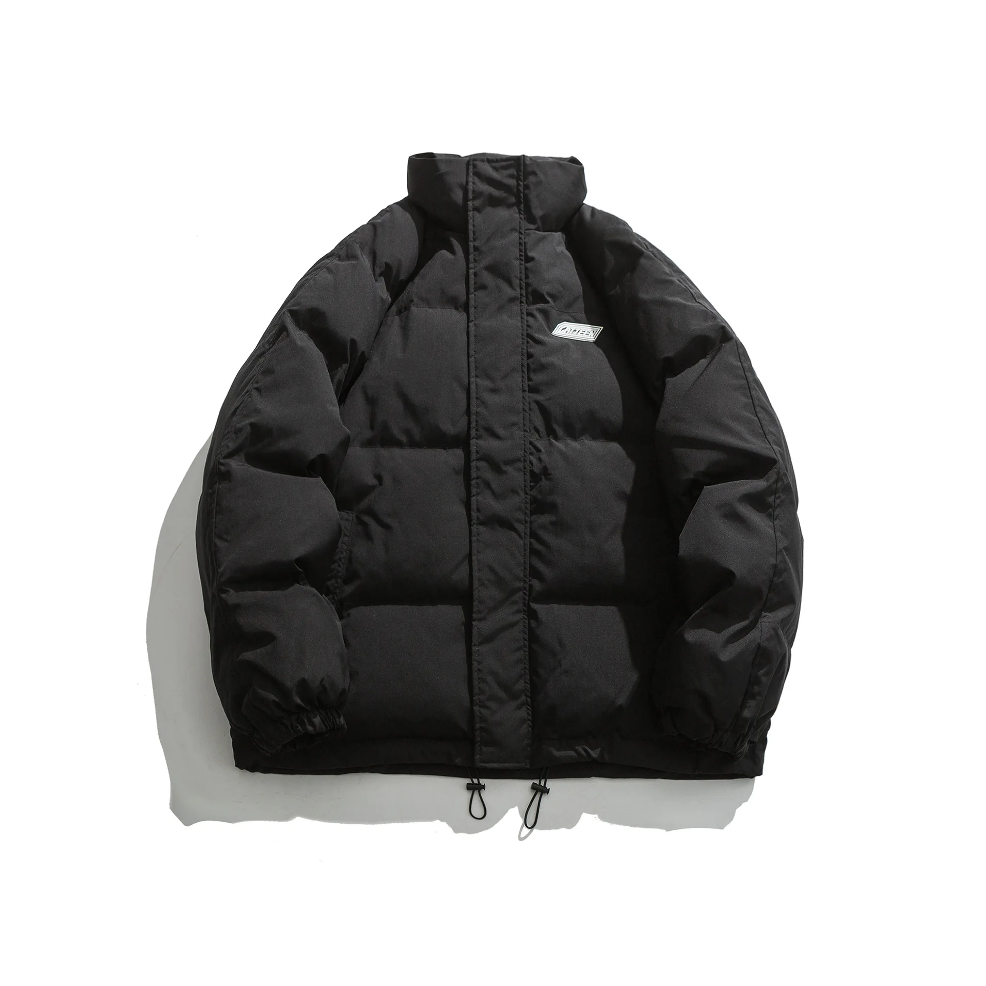 

Черные женские зимние теплые толстые пуховики с хлопковой подкладкой, новинка 2022, модная повседневная свободная пуховая куртка большого ра...