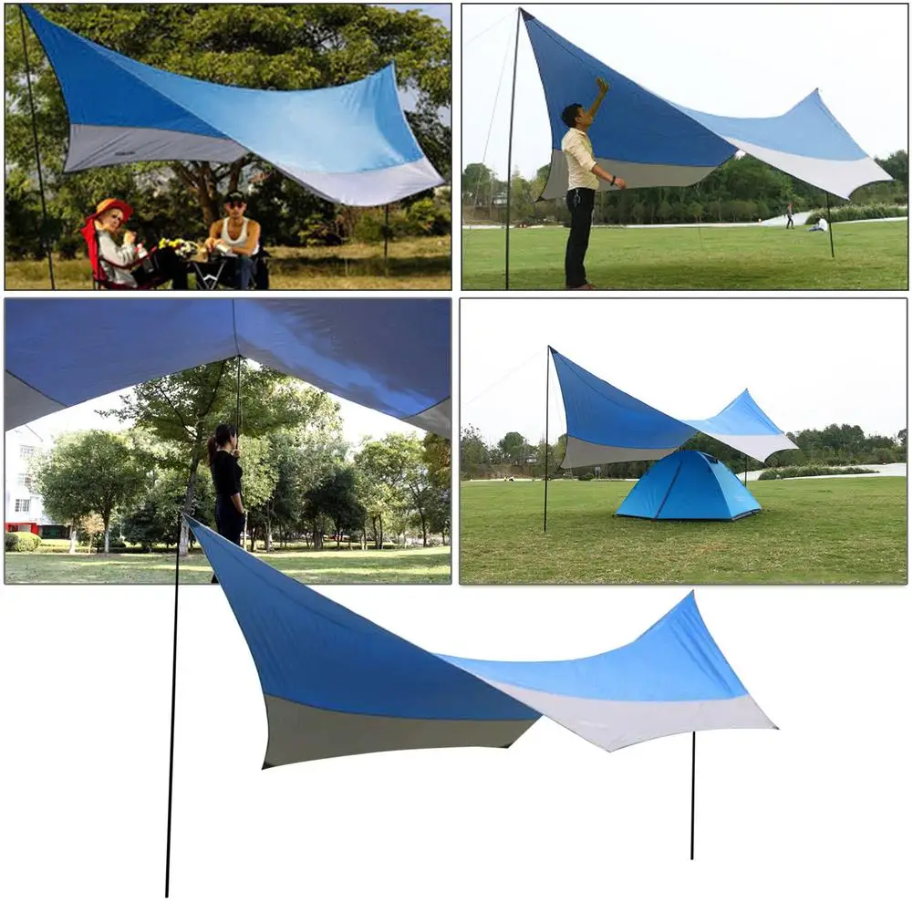 

Camping Tarp Waterproof UV Protection Sunshade Tarp For Outdoors Outdoor Accessories Camping Tarp Tourism Equipment Awning