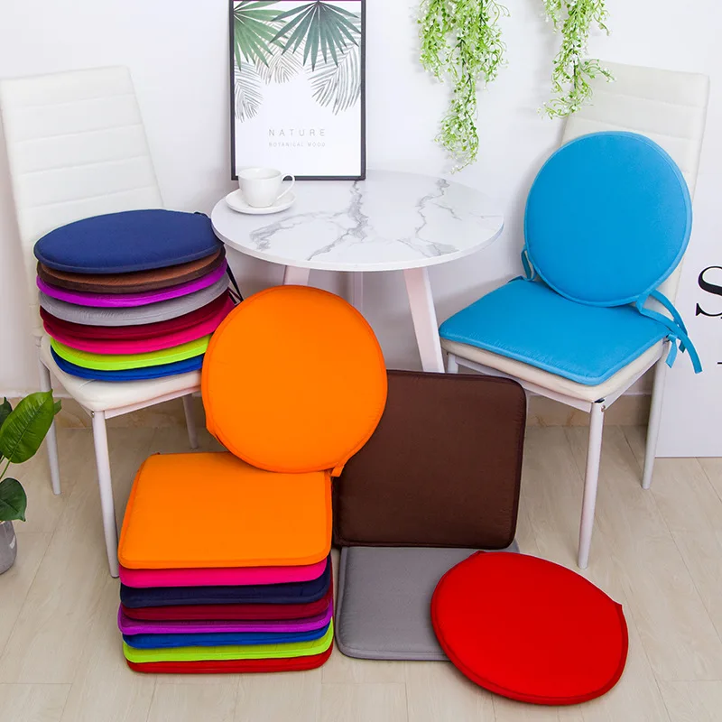 Карамельные однотонные подушки для сидений на стуле розовые декоративные пола