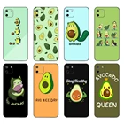 Черный чехол ТПУ для OPPO Realme C11, чехол для Realme C 11, RealmeC11, задняя крышка RMX2185, бампер, милый авокадо