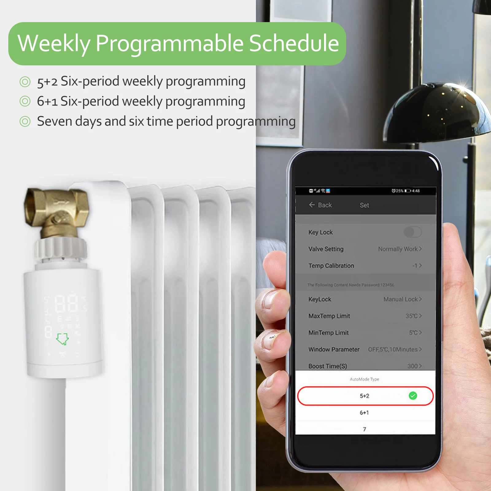 Умный привод радиатора Tuya ZigBee3.0 термостат нагреватель контроль температуры