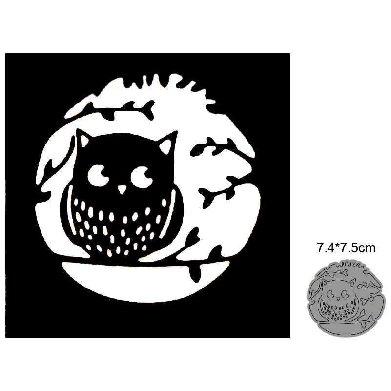 

New Owl Animals metal cutting dies diy photo album scrapbook card making stamp embossing decoration mould