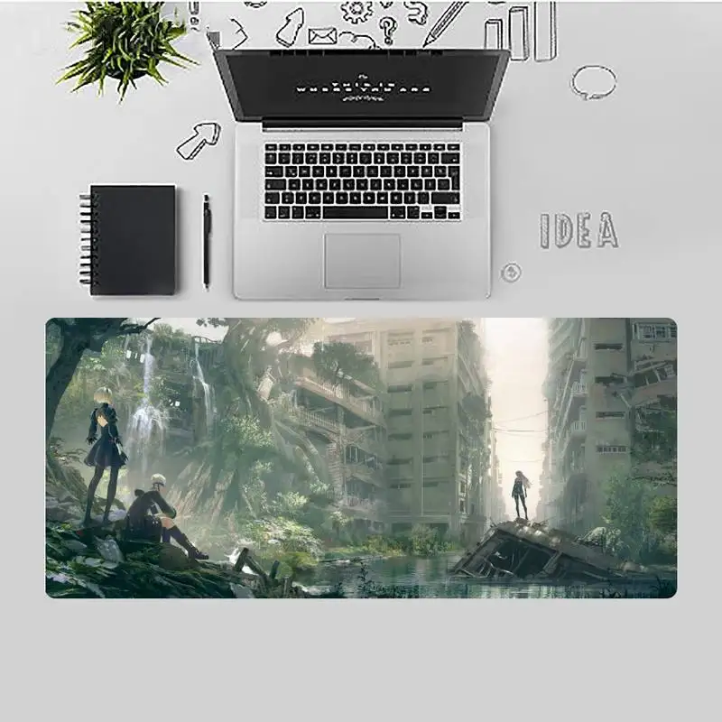 

nier game Natural Rubber Gaming mousepad Desk Mat X XL XXL Non-slip Cushion Thickness 2mm LockEdge equal LE