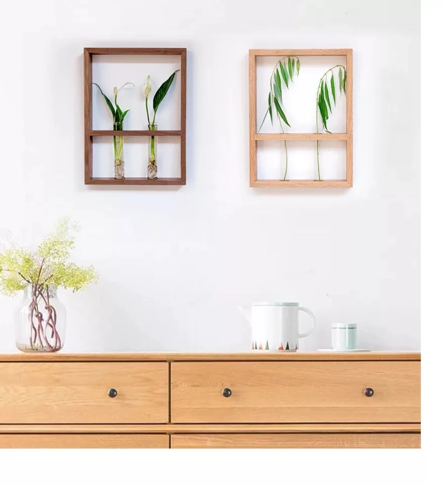 Декоративная картина в рамке для растений гидропоники японском стиле с простыми