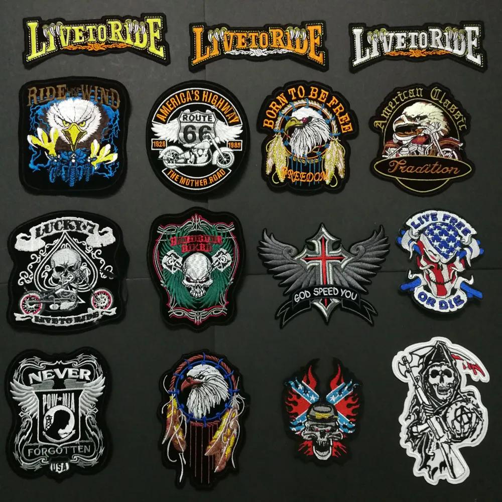 Новейшие нашивки Sons of Live to ride для байкерского жилета аппликация Как дикий путь 66