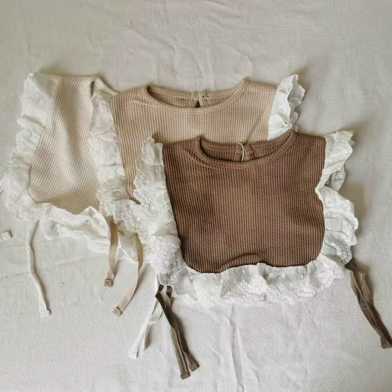 HoneyCherry-babero de algod&oacute;n para beb&eacute;, ropa de beb&eacute;, toalla de Saliva para beb&eacute;-5