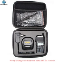 walkie talkie case handbag portable storage hand carry bag for baofeng uv 82 uv 8d motorola gp3688 gp3188 gp328 dep450 radio