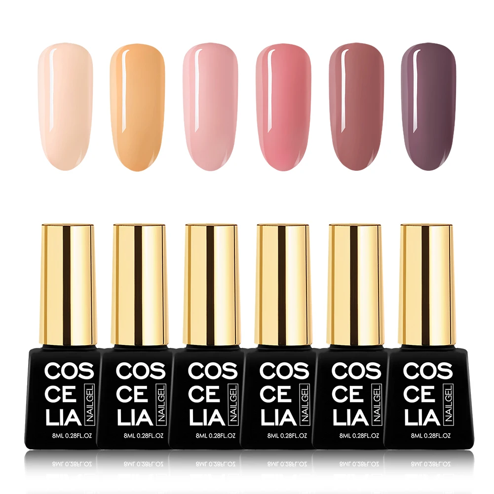 6 Pc Gel 02 Набор для ногтей, УФ светодиодный светильник с чистым гелем, лак для ногтей, Удлинительный УФ-гель, впитывающий гель, лак для ногтей, набор инструментов - Цвет: 6 Pc Gel 02
