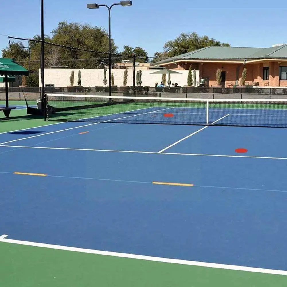 

Tennis Logo Sticker Court Line Marker Kit Anti-Skid Logo Badminton DIY TPE Party Line Football Sticker Decor Marker Basketb O4Q8