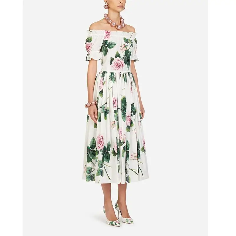 Взлетно-посадочной полосы дизайнерское платье с изображением сицилийских