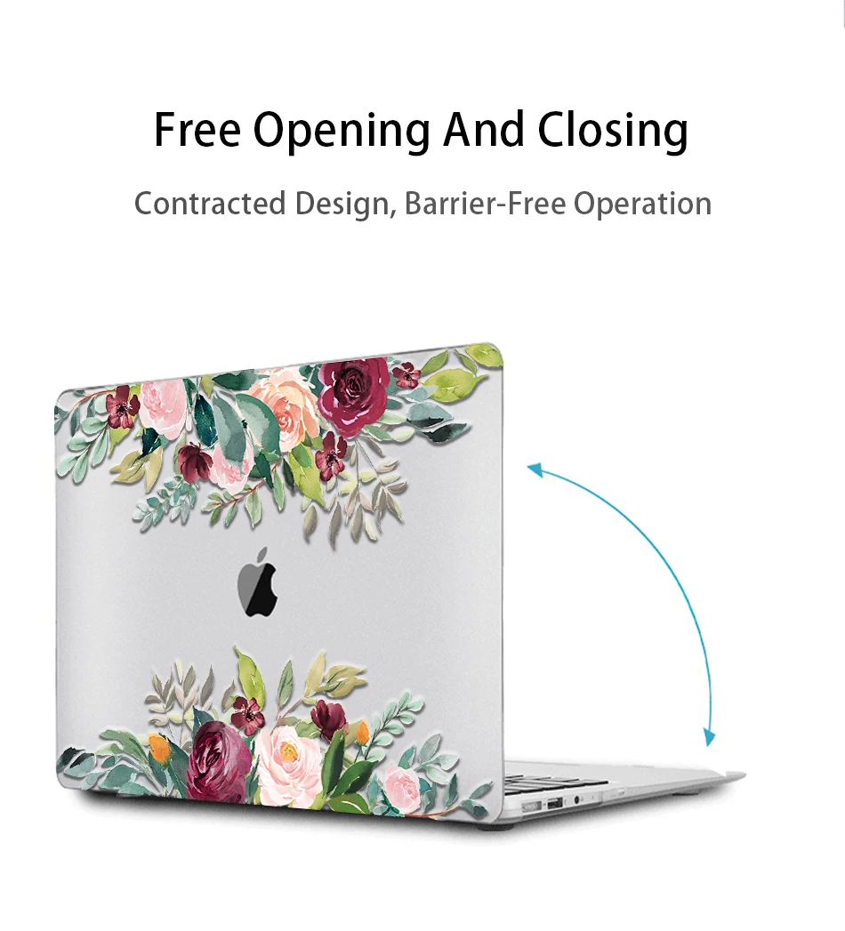 МТТ Акварель Цветы Crystal Case для Macbook Air 13 дюймов retina A1932 для apple macbook pro 13 15 Touch Bar A1989 A1990