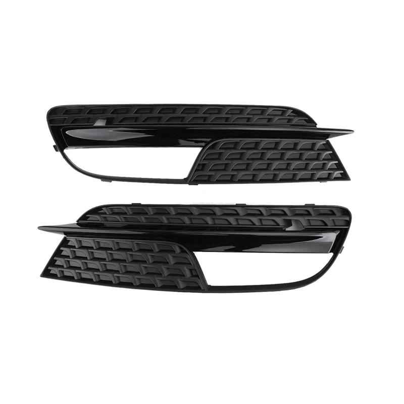 

1Pair Car Front Bumper Fog Light Grille Grill Replacement For- A5 2012-2016 8T0 807 681 H /8T0 807 682