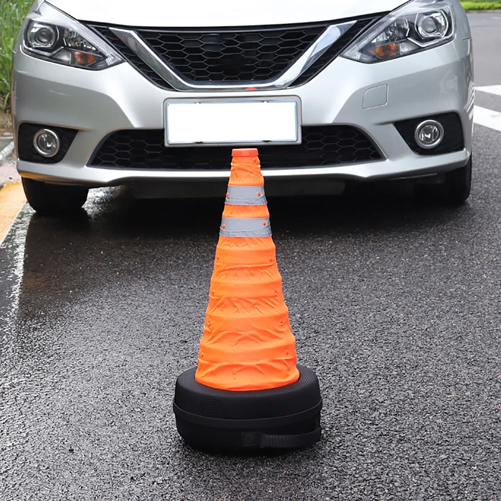 

Телескопические складные дорожные конические баррикады Предупреждение ждающие знаки светоотражающие дорожные конусы из ткани Оксфорд дл...