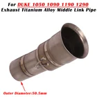 Титан сплав слипоны для супер DUKE 1050 1090 1190 1290 R мотоцикл выхлопной Escape изменение подключения трубы