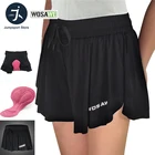 WOSAWE женские гелевые велосипедные шорты с подкладкой, нижнее белье с базовым слоем, MTB велосипедная одежда, безопасная мини-юбка платье, колготки