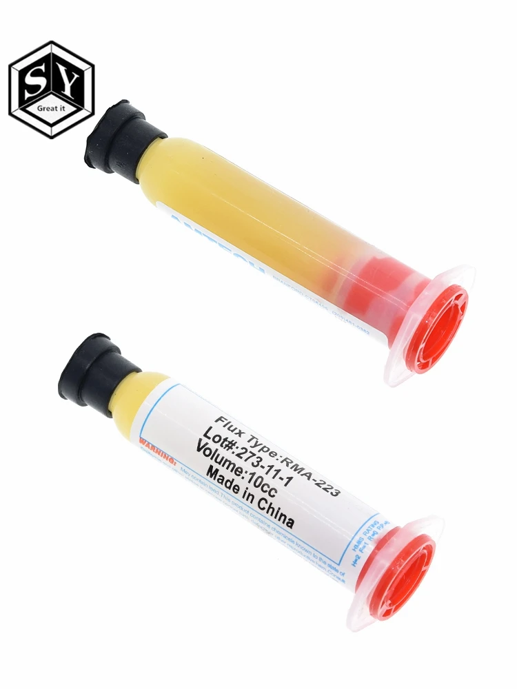 Горячая DIY паяльная паста 10cc флюсовая Смазка RMA223 RMA-223 для чипов компьютера телефона светодиодный BGA SMD PGA PCB инструмент для ремонта