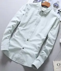 

Autumn youth shirt long sleeves slim men casual top shirt students white shirt