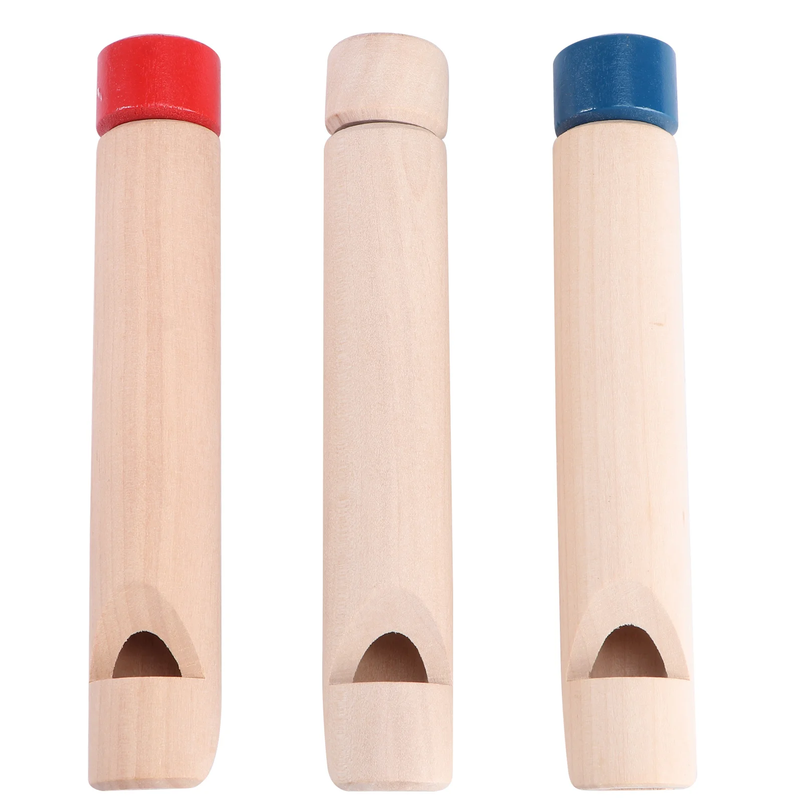 

3PCS Children Wooden Whistles Voice Change Push-Pull Flutes Blowing Musical Instruments Early Education Toys