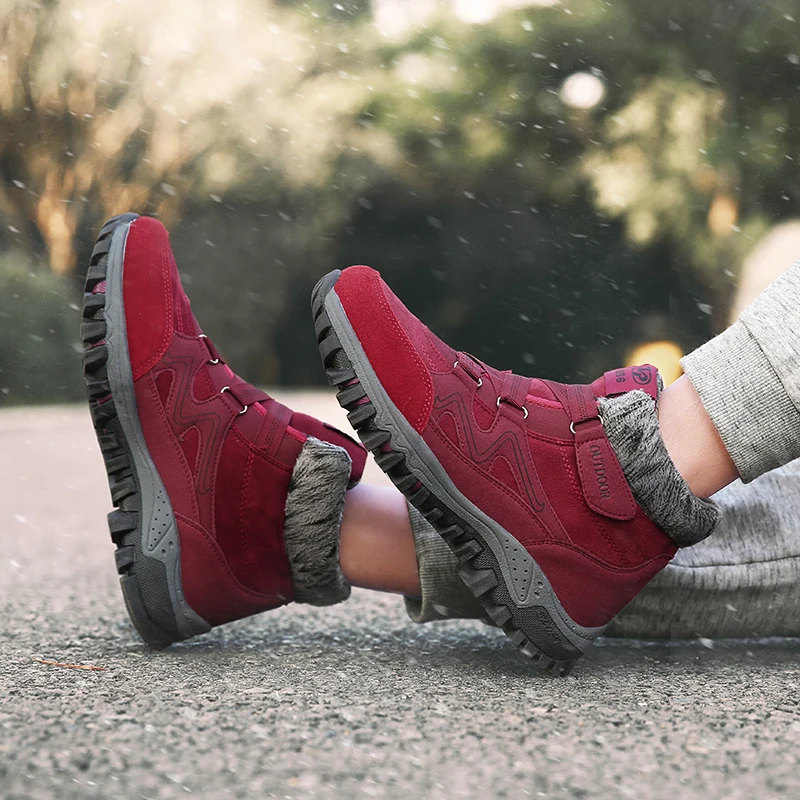 woman snow boots 2020 winter warm plush women shoes waterproof casual fahsion ankle ladies plus size 35-42 | Обувь