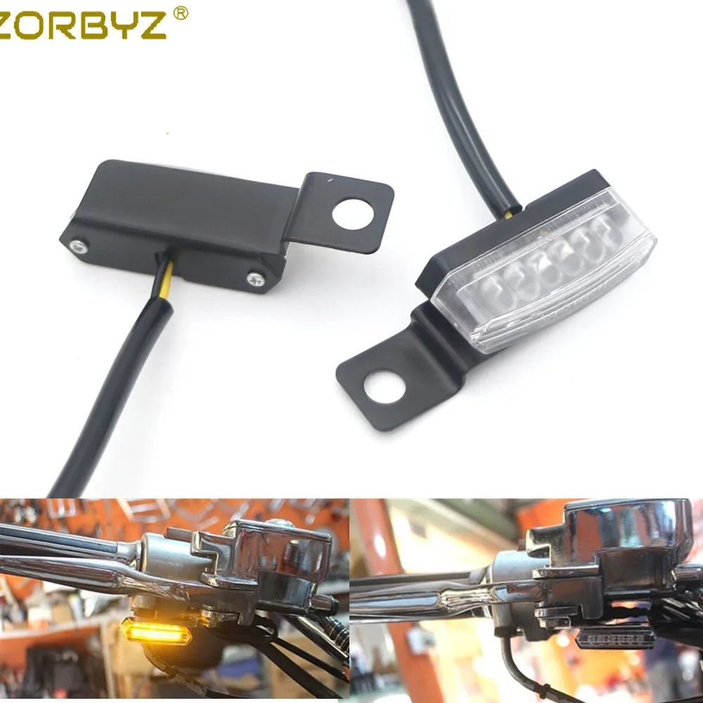 ZORBYZ Универсальный черный светодиодный указатель поворота для крепления