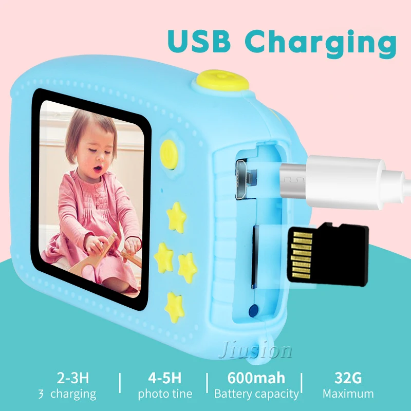 Dual Lens Cute Kids Mini Camera 1080P Children Digital Video Photo Vlog Camara Fotos Baby Kinder Child Education Toys Best Gift |