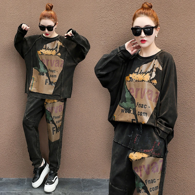 Уличная Женская одежда комплект из двух предметов для женщин весна осень 2020