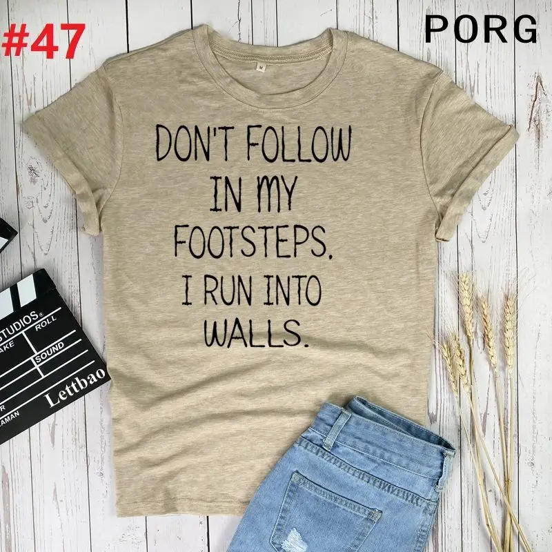 

Don't Follow In My Footsteps Summer Clothes For Women T-shirts For Girls Graphic Tumblr Tshirt Summer Fashion Aesthetic Shirt