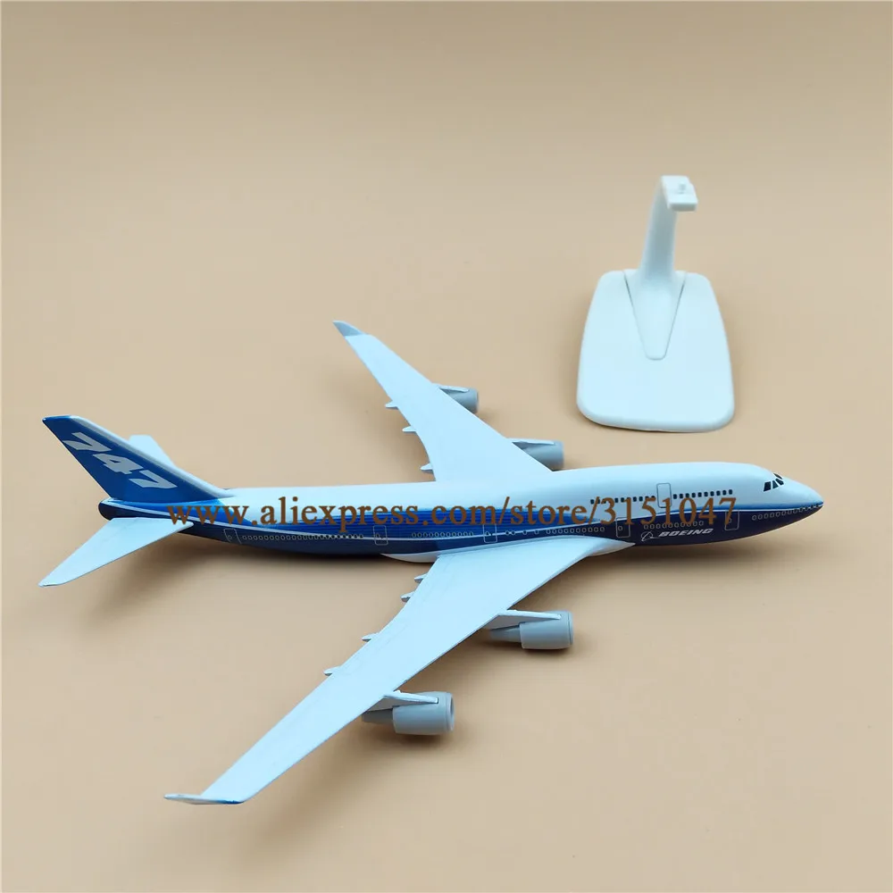 20 см воздушный прототип Boeing 747 B747 400 Airlines ProtoMech модель самолета из сплава металла