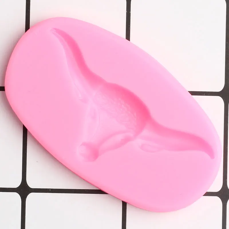 Bull Head силиконовая форма DIY для выпечки шоколадные формы кексы Топпер помадка