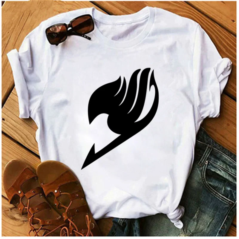 Мужская и женская футболка AOWOF Fairy Tail в японском стиле удобная дышащая