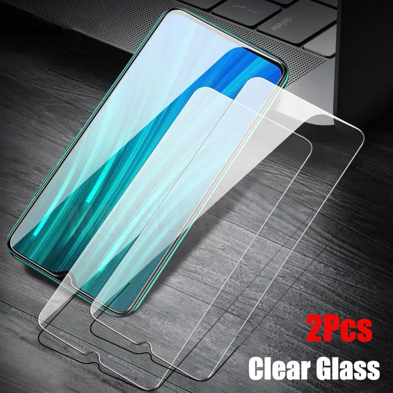 2Pcs HD Glass 2 шт./партия закаленное стекло для Xiaomi Redmi Note 8 Pro защита экрана 9H анти-Blu-Ray стекло для Redmi Note 8 защитная пленка - Цвет: 2Pcs HD Glass