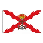 Испанский флаг Империя с бордовым крестом для пехоты фотосессия 3x5 футов 100D полиэстер латунные кольца