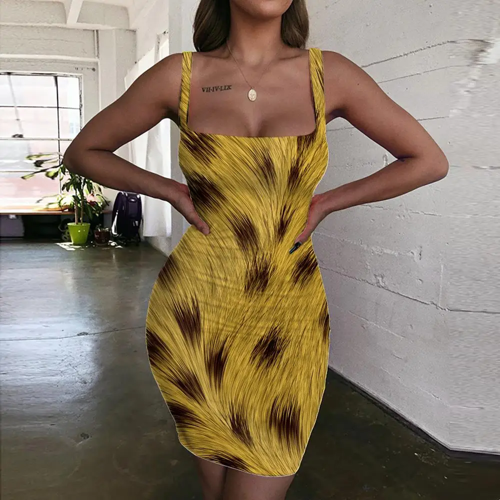 

Giyu Brand Animal Dress Women Abstract 3d Print Feather Sundress Psychedelic Ladies Dresses Womens Clothing Party Beach