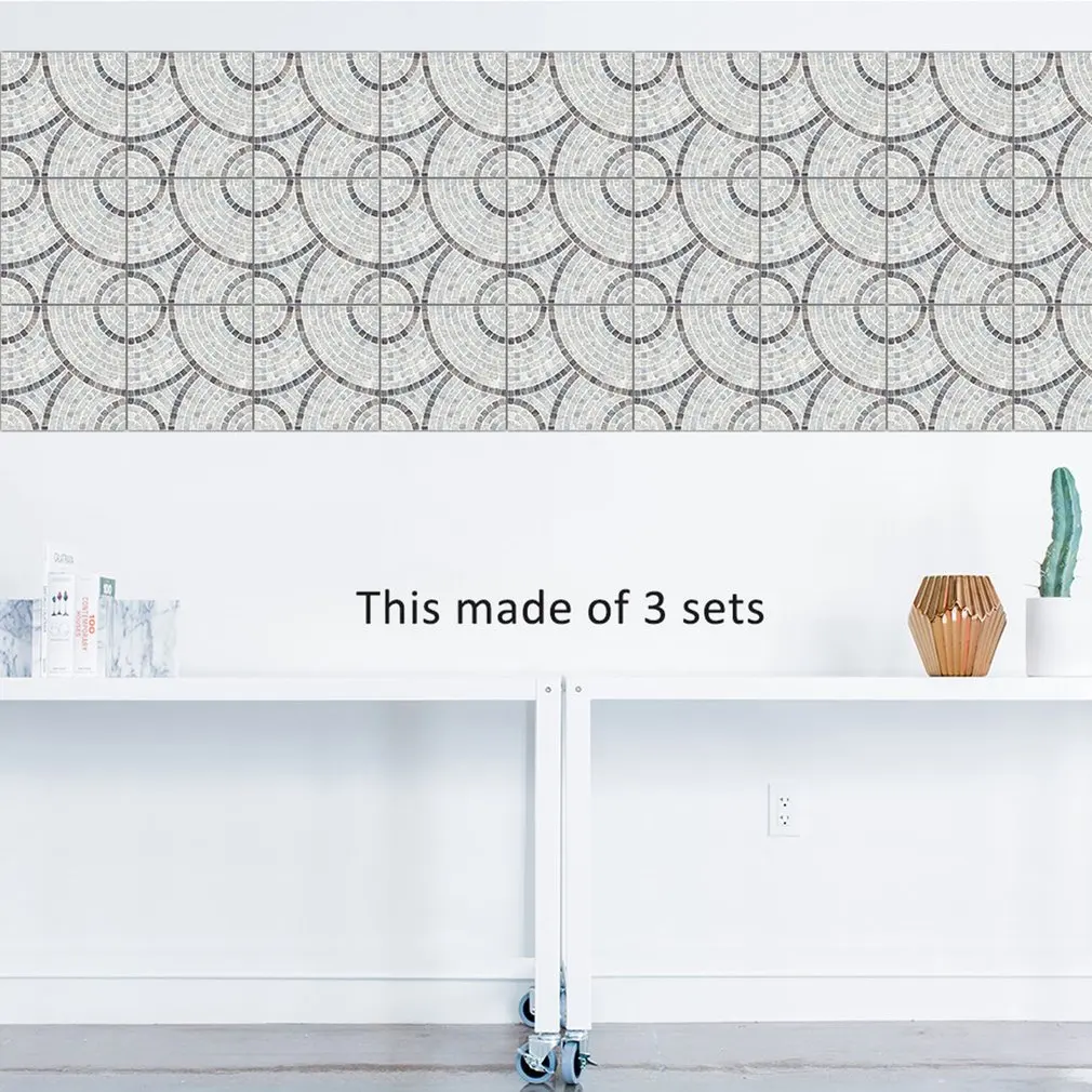 10 шт./компл. съемный дизайн мозаики самоклеющиеся плитки наклейки