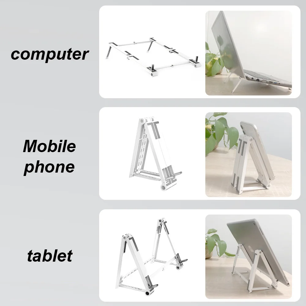 

Portable Laptop Table Stand with Adjustable Folding Holder Notebook Desk For Netbook PC Bracket Mobile Phone Stand