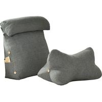 japanese wash cotton headboard cushion soft bag waist protection bed pillow cotton triangle sofa large back cushion chair 123