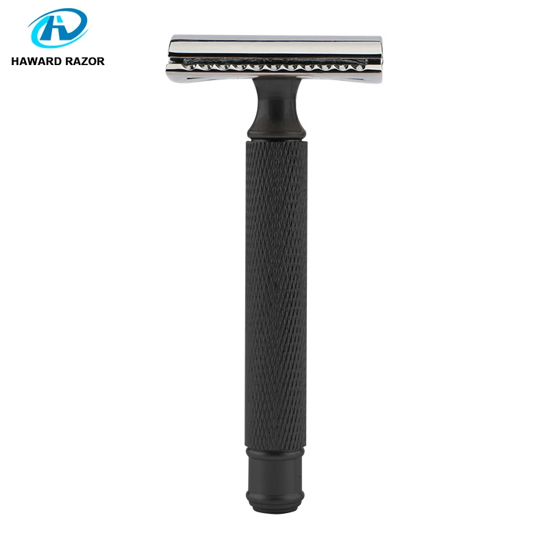 HAWARD Safety черная бритва с двумя краями головка из цинкового сплава Классическая