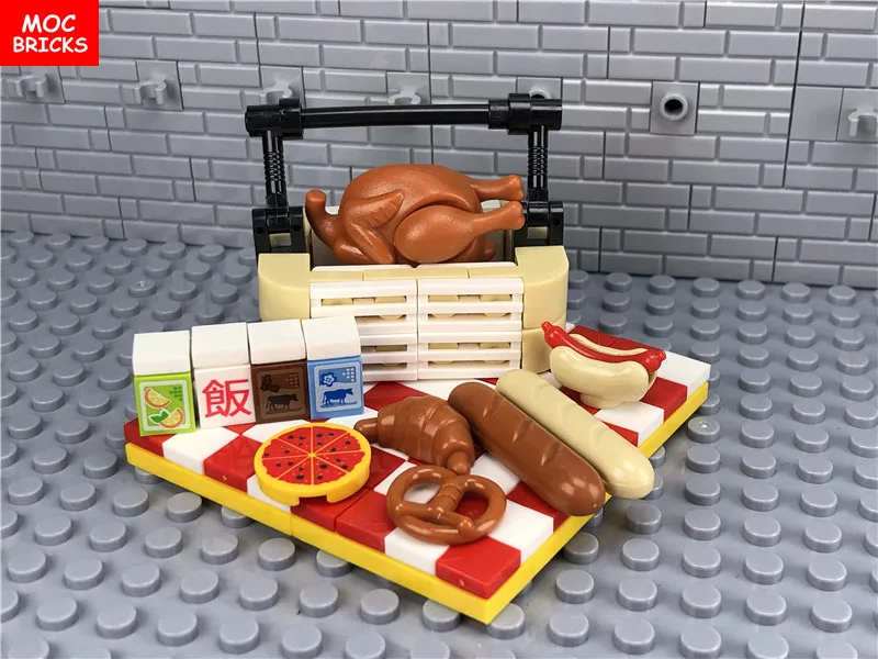 5 компл./лот кубики MOC DIY Коврик для пикника (производство оригинального