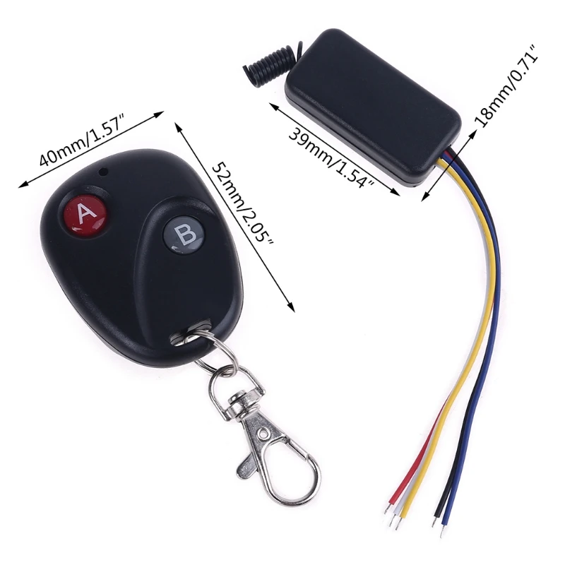 

433MHz DC 5V-12V Mini Wireless RF Remote Control Switch LED Light Lamp Controller Receiver Transmitter