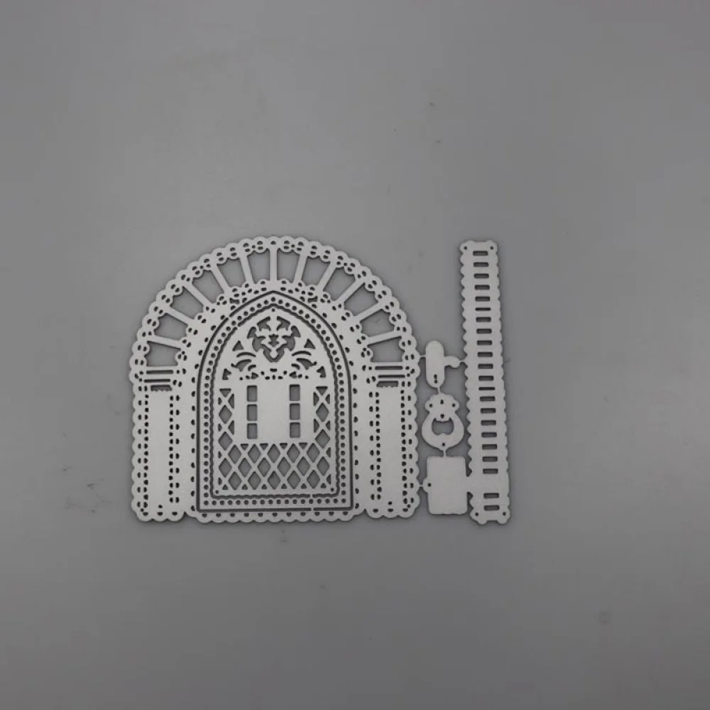

Arch Door Frame Christmas Metal Cutting Dies Fence Decoration Die Cut Stencil Scrapbooking 2019 New Craft Stamps And Dies
