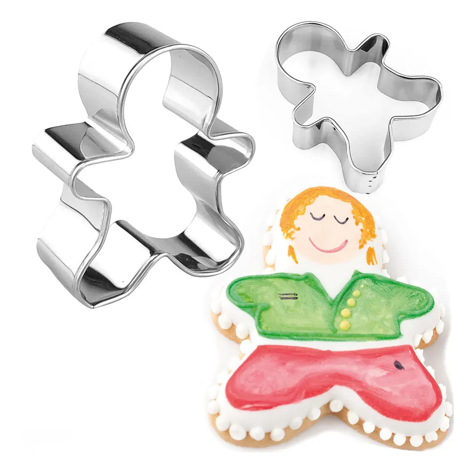 4 шт./компл. формы для рождественского печенья из нержавеющей стали елка Санта