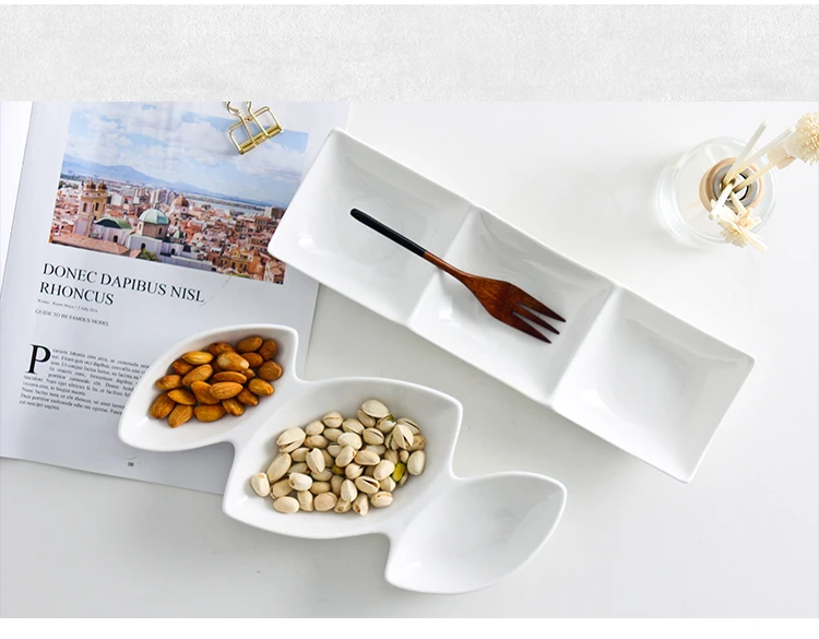 Bone China Тарелка Белая Керамическая С Dim Sum тарелка домашняя Deocr рождественские тарелки тарелка для фруктов десертный поднос посуда