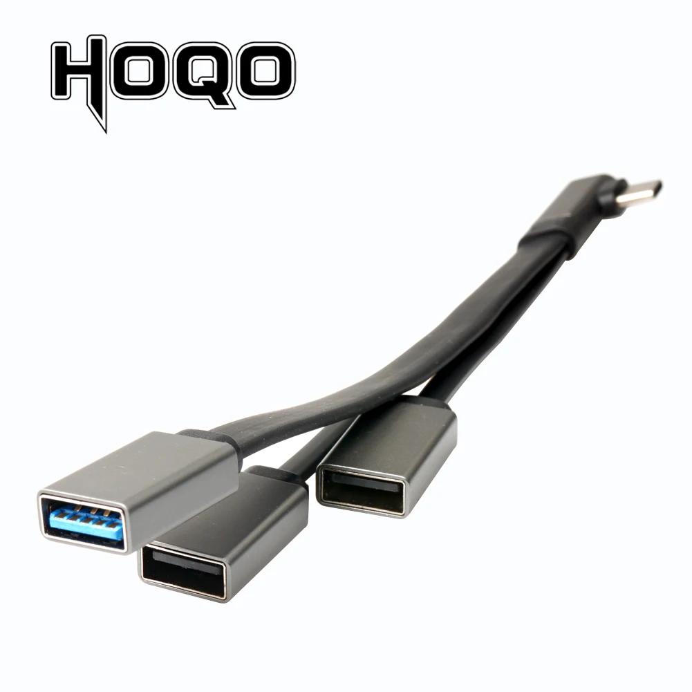 3 в 1 адаптер USB Type C на A концентратор с портами OTG 2xusb 2 0 + 1xusb Для MacBook Pro Google Pixel Galaxy