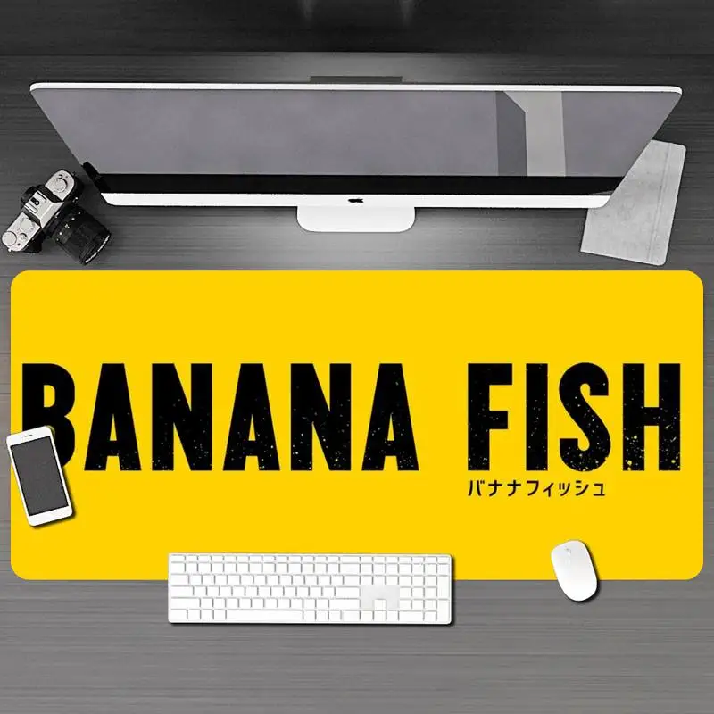 

MaiYaCa My Favorite Banana Fish Anime DIY Design Pattern Game mousepad Free Shipping Large Mouse Pad Keyboards Mat